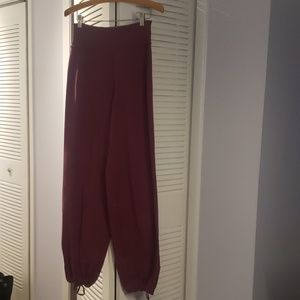 Never worn Lululemon Maroon Sit In Stillness Pant